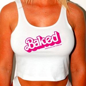 Assholes live forever crop tanktop